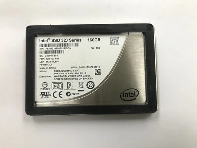 Intel SSD 320 Series SSDSA2CW160G3 160GB 2.5" 3Gbps SATA Solid State Drive - Image 1 of 2