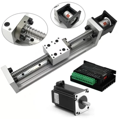 TOSEASTARS Mini Ballscrew Linear Module Table Kit,Precision ±0.05mm CNC Slide Motion Stage