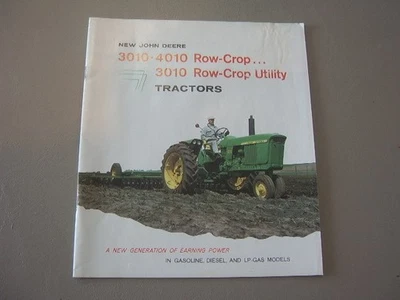 John Deere 3010, 4010 Row-Crop Utility Tractor 1960 Brochure - Image 1 of 4