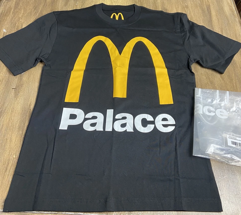 Palace x McDonalds Black Graphic T-Shirt Size Small Rare Streetwear