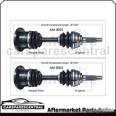 Juego de eje delantero CV 2x para 1981 1982 1983 1984 AMC Eagle 2,5 L Foto 1 de 3