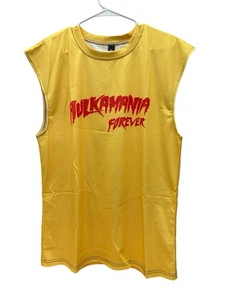 Camisa de Gimnasio Amarilla Sin Mangas, Hulkamania Forever, Talla 3XL, Ropa de Entrenamiento - Imagen 1 de 3