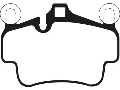 Juego de pastillas de freno delanteras para Porsche 911 2005-2010 2006 2007 2008 2009 QC931NK Foto 1 de 4