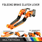 Brake Clutch Adjustable Folding Levers For Ducati Multistrada 1200/S/Gt 10-17