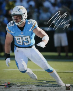 Joey Bosa Autographed San Diego Chargers 16x20 On Field PF Photo *Silver- JSA Wi - Picture 1 of 2