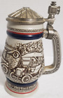 VTG 1979 Avon Ford Auto Lidded Stein Collectible Bugatti MG #302431 Embossed