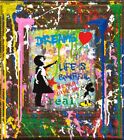 Mr Brainwash Balloon Girl Original