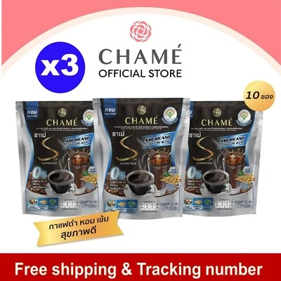 30 sachets CHAME Sye Coffee Americano Thai Herbs Plus Jiaogulan Weight Control - Image 1 of 4