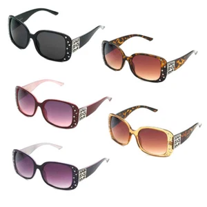 Gafas de sol retro cuadradas audaces estilo ""diamante"" lentes degradadas - Imagen 1 de 6