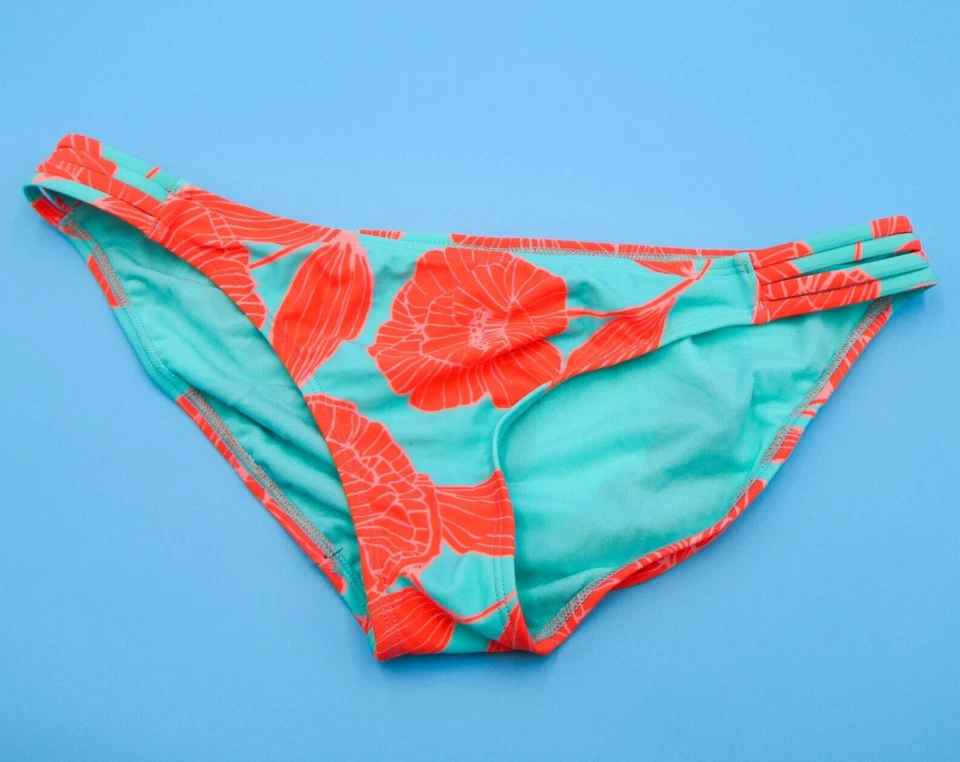 Body Glove XL Turquoise Multi Straps Brazilian Bikini Bottom Swimwear Beach New — 第 1/4 张图片