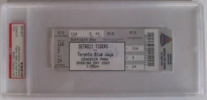 2007 Detroit Tigers Opening Day FULL Ticket vs Toronto Blue Jays PSA Slabbed - Picture 1 of 1