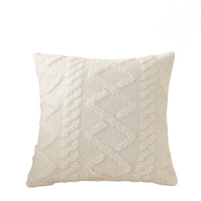 几何图案天鹅绒枕套双面靠垫 17 英寸 x 17 英寸 — 第 1/4 张图片