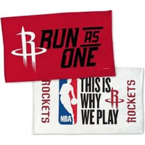 NBA Houston Rockets "Run As One" 2-Sided Wincraft 22" x 42" Bench Towel NEW! Cover