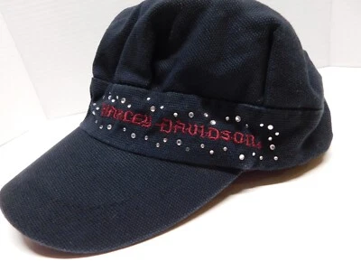 Gorra Harley-Davidson Cadet - Sombrero talla pequeña con estrás Bling, logotipo bordado Foto 1 de 4