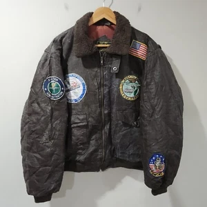 Vintage Navy Issue Type W-S Flight Bomber Jacket Military Patches Talon Vietnam - Picture 1 of 19