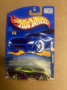 2001 Hot Wheels Mainline/Collector #212 SHREDSTER Day-Glow Lime-Purple mit PR5 SP - Bild 1 von 3