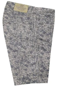 Bermuda uomo taglia 44 pantalone corto 100% cotone fiori beige OCCASIONE - Picture 1 of 2