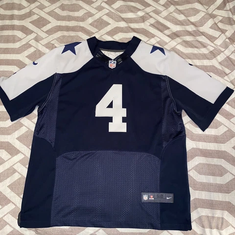 Dak Prescott Dallas Cowboys Blue Gray Jersey Nike On Field Men's XXL (52) *Read* Cover