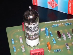 DYNACO ST70 6GH8 Stuffed Phenolic PCB Driver board + Telefunken ECF82 NOS NIB MP - Picture 1 of 21