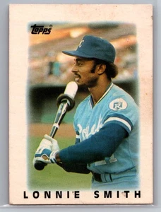 Tarjeta de béisbol 1986 Topps #21 Lonnie Smith Mini Kansas City Royals MLB - Imagen 1 de 2