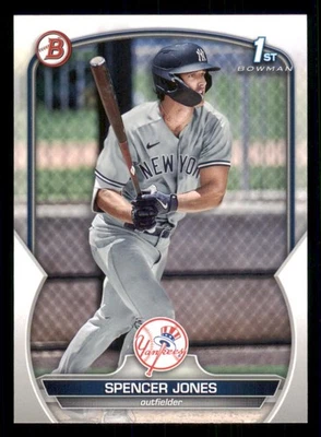 2023 Bowman Prospects #BP139 Spencer Jones - Image 1 of 2