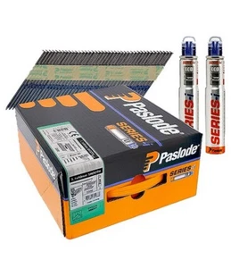 Genuine Paslode IM90i IM360ci 360Xi Smooth Bright 2200 Nails + x2 Fuel Cells - Bild 1 von 5
