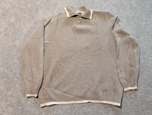 Vintage LL Bean Sweater Mens XL Wool Angora Blend Henley 70s 80s Pullover - Picture 1 of 12