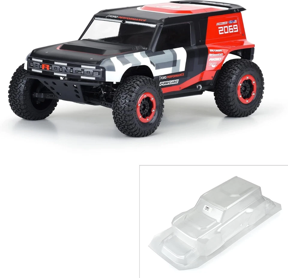 Pro-line Racing 1/10 Ford Bronco R carroceria transparente curso curto PRO358600  - Imagem 1 de 4