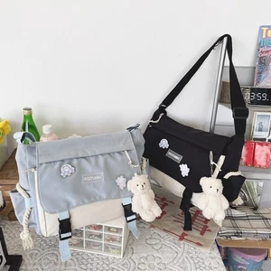 Adjustable School Bags Large Capacity Crossbody Bags Messenger Bag Teenage - Picture 1 of 12