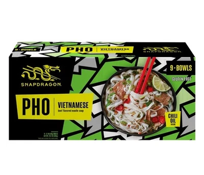 Nuevo Snapdragon Vietnamese Pho - Sopa de fideos con sabor a carne de res, 2,7 oz, 9 unidades Foto 1 de 3