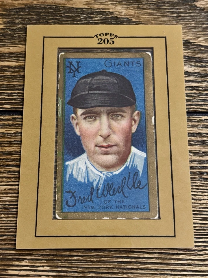 2003 Topps 205-1911 T205 borde dorado Fred Merkle honesto corte largo trasero Foto 1 de 2