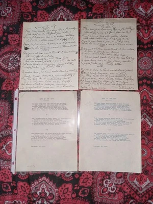 Richard Watson 1909 Unplublished Poem "Love In The City". - Image 1 of 4