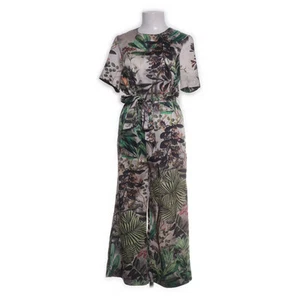 H&M, Jumpsuit, Größe: 34, Grün/Braun/Schwarz, Blumen, Damen #OI0 - Bild 1 von 5