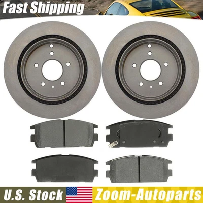 Kit de frenos traseros rotores y pastillas de freno para Chevrolet Equinox 2007 2008 2009 Foto 1 de 4