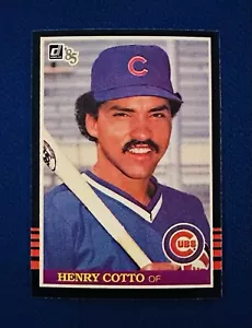 1985 DONRUSS #411 HENRY COTTO CHICAGO CUBS ROOKIE NM-MT or BETTER 569 HIT 130 SB - Picture 1 of 3