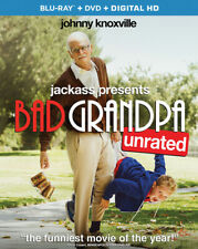 JACKASS PRESENTS BAD GRANDPA Johnny Knoxville UNRATED DVD + BLU-RAY