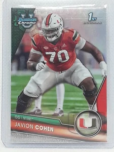 Javion Cohen 2023 Bowman Chrome 1st Refractor #31 Miami Hurricanes - Picture 1 of 2