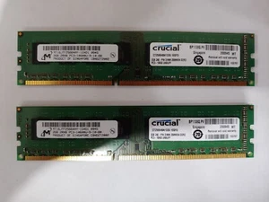Crucial 4GB (2x 2GB) PC3-10600U 1Rx8 DDR3 1333 MHz Desktop Memory - Picture 1 of 3