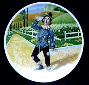 Knowles Wizard of Oz Plate:  #2 "If I Only Had a Brain Scarecrow" 8.5" COA - Picture 1 of 13