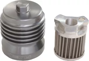 PC Racing FLO Spin On Stainless Steel Oil Filter Black PCS4B - Picture 1 of 1
