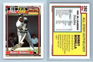 Bobby Bonilla #392 Topps 1992 Baseball Trading Card - Picture 1 of 1