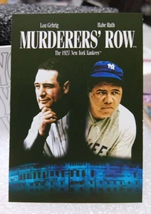 2021 Topps Archives #MPC-9 Movie Poster Murders' Row Babe Ruth Lou Gehrig - Picture 1 of 2