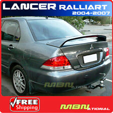 04-07 Mitsubishi Lancer Ralliart Rear Trunk Tail Wing Spoiler Primer Unpainted