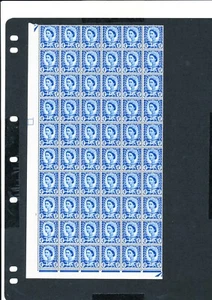 GB Wales Cylinder Block 1 (no dot) 1966 4d Ultramarine  SGW2 MNH Block of 60 - Picture 1 of 3