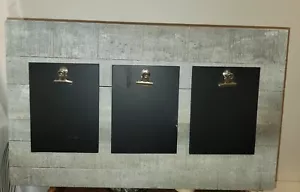 Rustic Barnwood w/3 Chalk/Message Boards Wall Decor Organizer 24"x15"x¾" - Picture 1 of 6