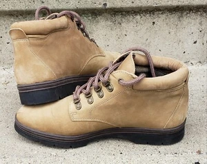 GH Bass & Co Woman's Tan Suede Leather Boots Lace up Shoes Size 8.5 M - Picture 1 of 10