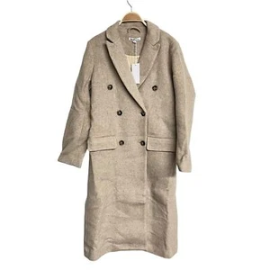Neuer Reformation blassiger zweireihiger langer Mantel in Beige - Bild 1 von 6