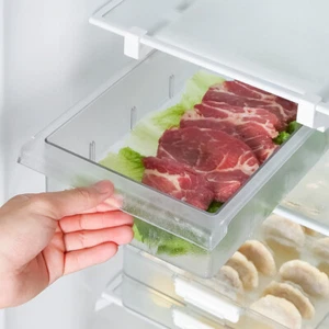 Kitchen Slide Fridge Storage Box Container Tray Fruits Vegetable Cans Food Rack - Picture 1 of 8