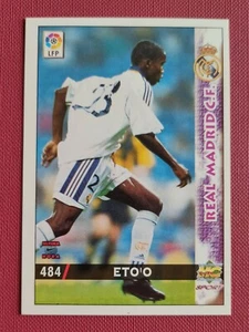 SAMUEL ETO'O REAL MADRID ORIGINAL ROOKIE CARD #484 MUNDICROMO LA LIGA 1998 - 99 - Imagen 1 de 10