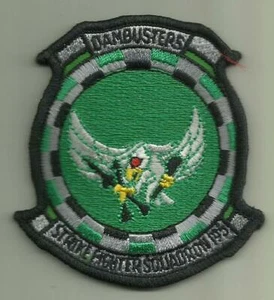 STRIKE FIGHTER SQDN 195 US MARINE PATCH DAMBUSTERS FLUGZEUG PILOT SEEMANN USA FLIEGEN - Bild 1 von 2